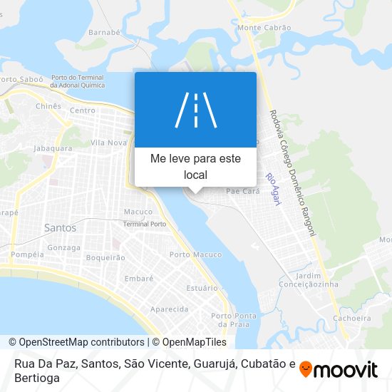Rua Da Paz mapa