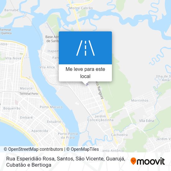 Rua Esperidião Rosa mapa