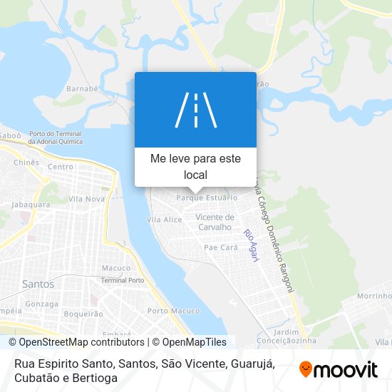 Rua Espirito Santo mapa