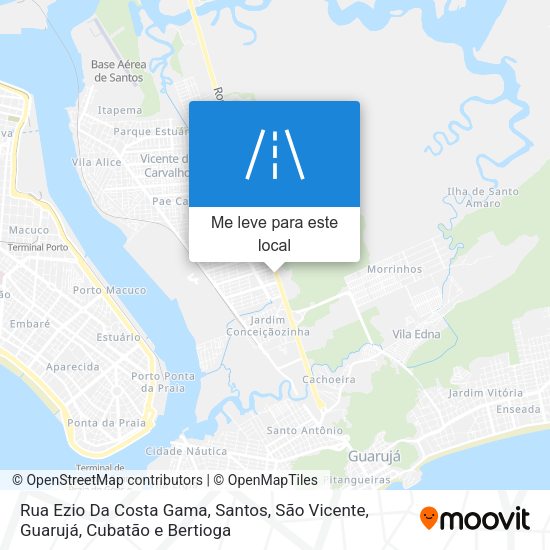 Rua Ezio Da Costa Gama mapa