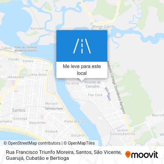 Rua Francisco Triunfo Moreira mapa