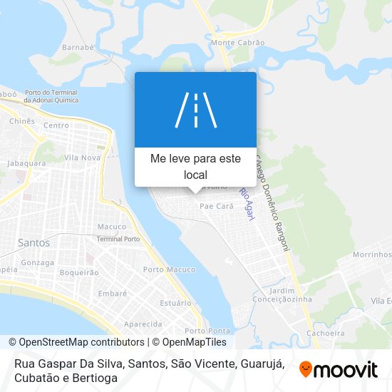 Rua Gaspar Da Silva mapa