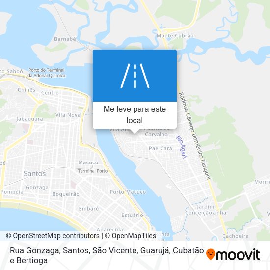 Rua Gonzaga mapa