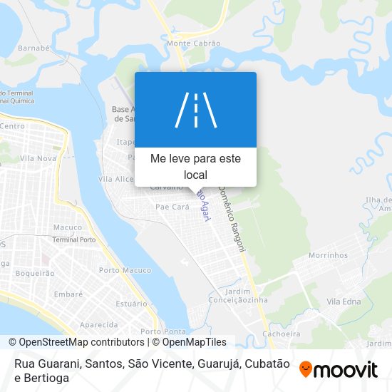 Rua Guarani mapa
