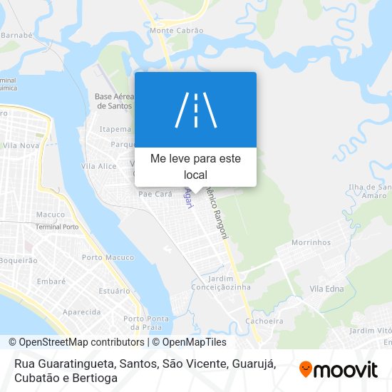 Rua Guaratingueta mapa