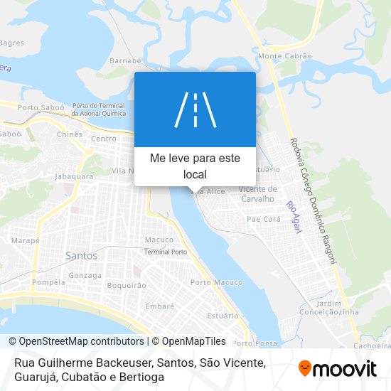 Rua Guilherme Backeuser mapa