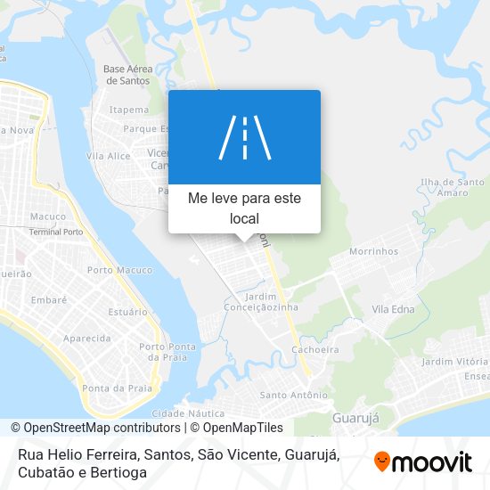 Rua Helio Ferreira mapa
