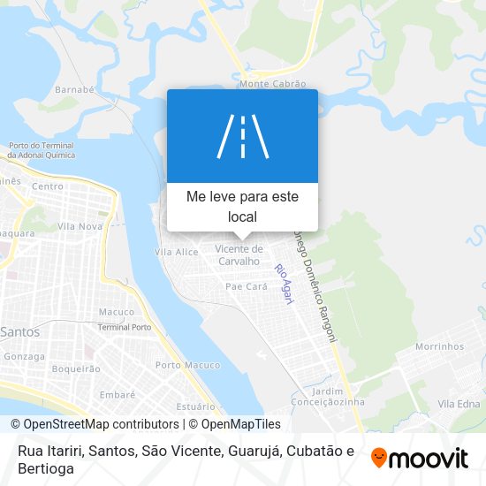 Rua Itariri mapa