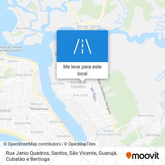 Rua Janio Quadros mapa