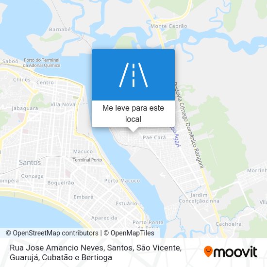 Rua Jose Amancio Neves mapa