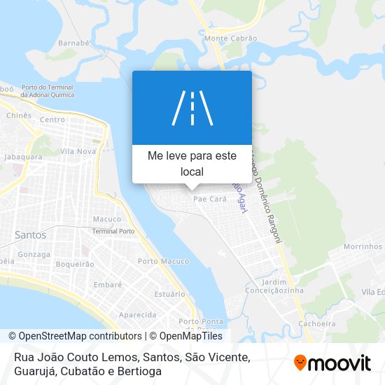 Rua João Couto Lemos mapa