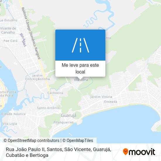 Rua João Paulo II mapa