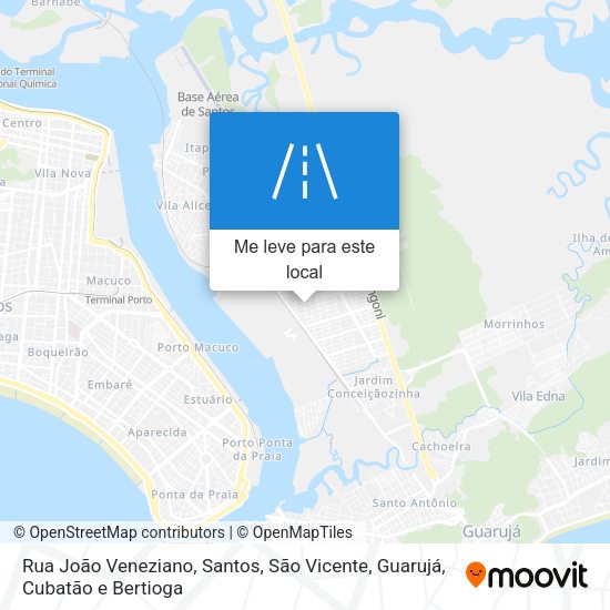 Rua João Veneziano mapa