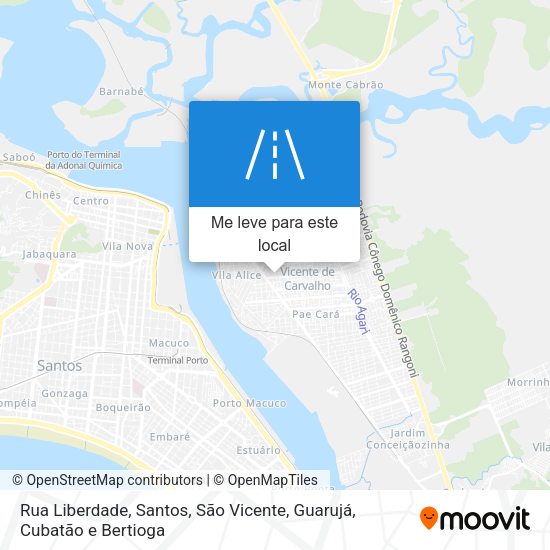 Rua Liberdade mapa