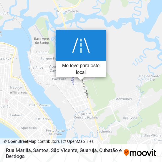 Rua Marilia mapa