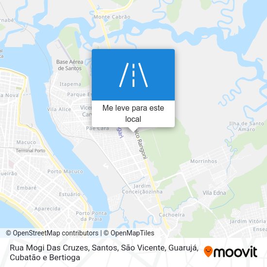 Rua Mogi Das Cruzes mapa