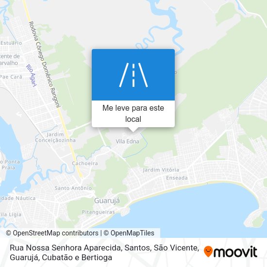 Rua Nossa Senhora Aparecida mapa
