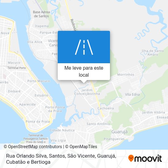 Rua Orlando Silva mapa