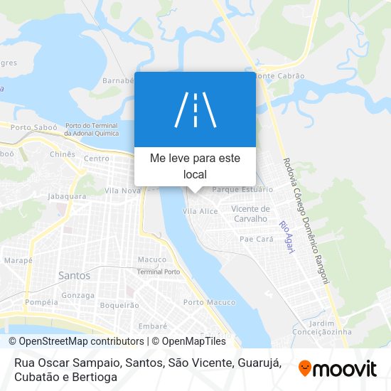 Rua Oscar Sampaio mapa