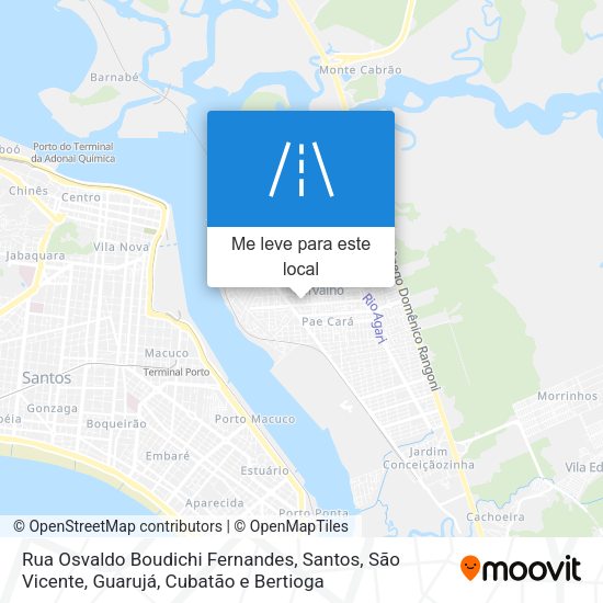 Rua Osvaldo Boudichi Fernandes mapa
