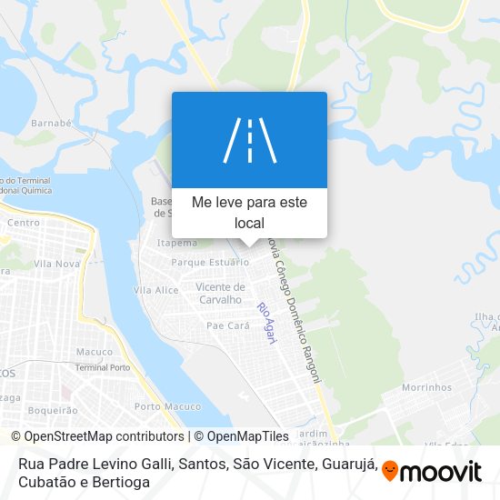 Rua Padre Levino Galli mapa