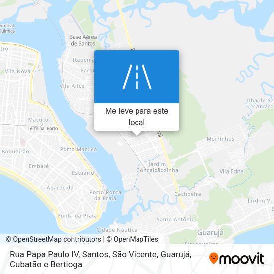 Rua Papa Paulo IV mapa