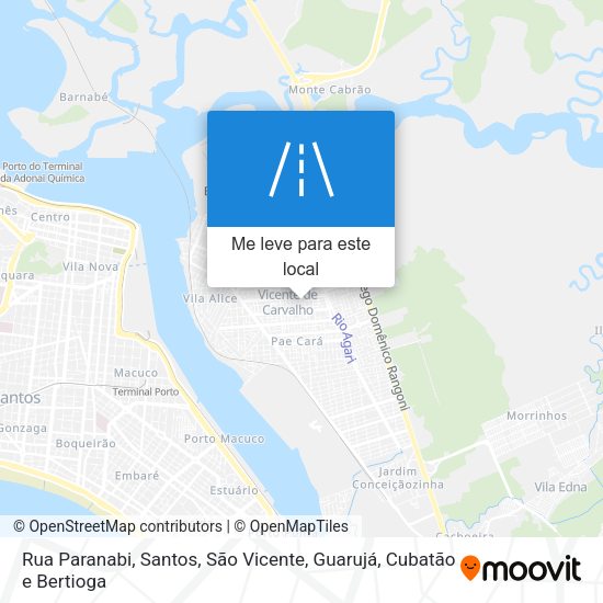 Rua Paranabi mapa