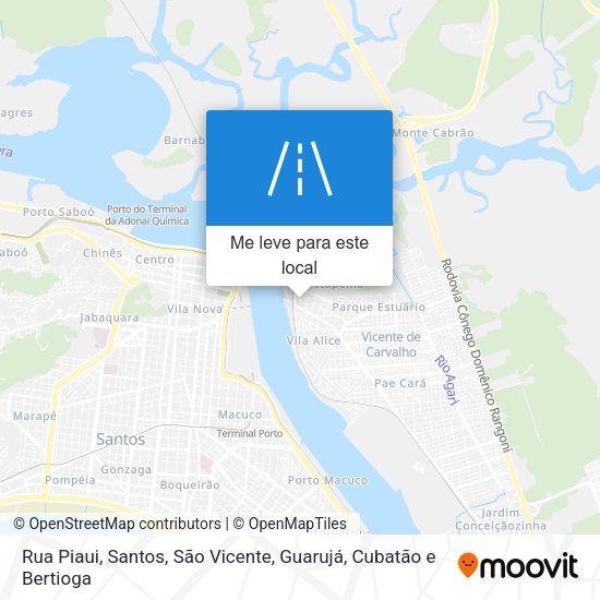 Rua Piaui mapa