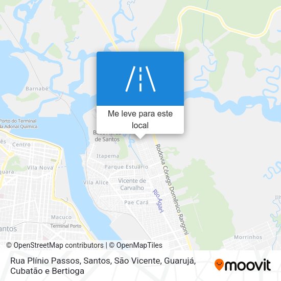 Rua Plínio Passos mapa