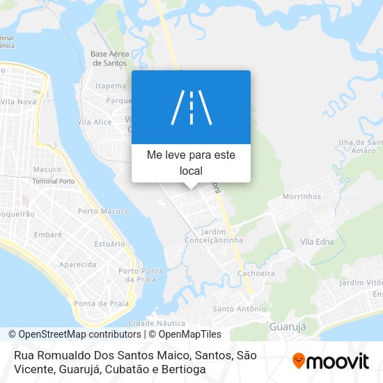 Rua Romualdo Dos Santos Maico mapa