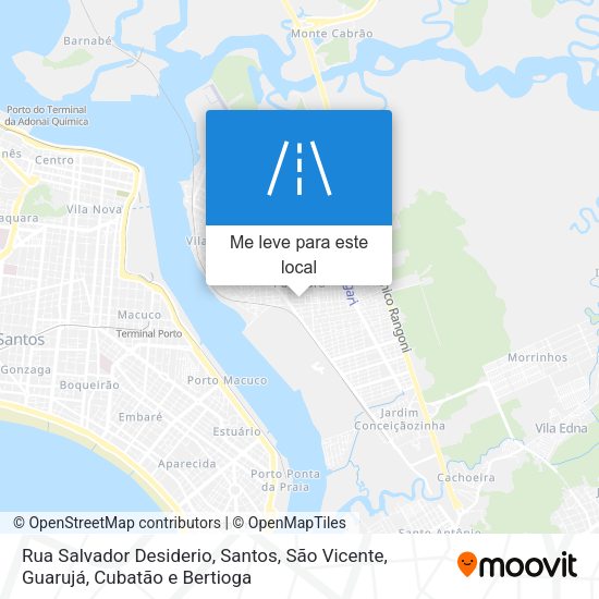 Rua Salvador Desiderio mapa
