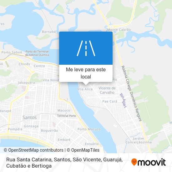 Rua Santa Catarina mapa