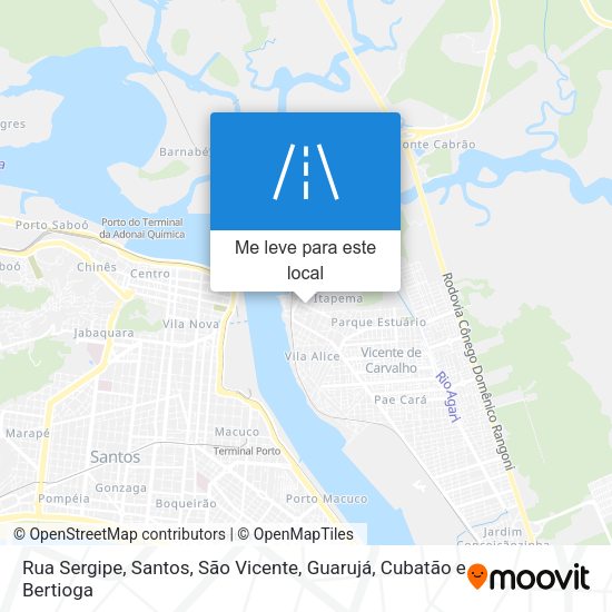 Rua Sergipe mapa