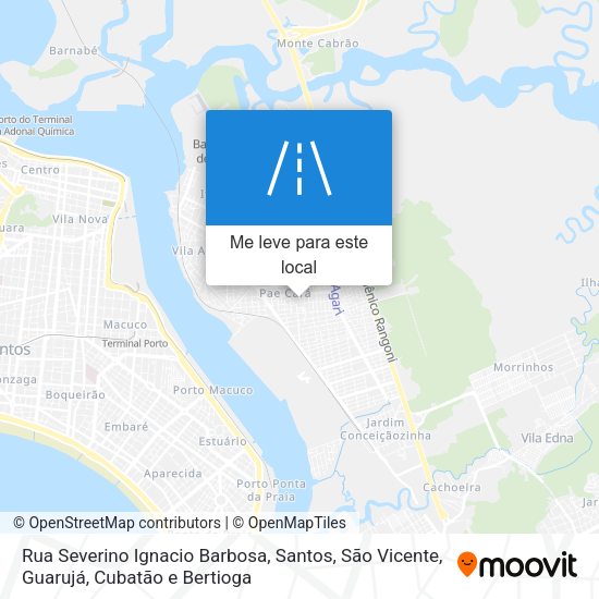 Rua Severino Ignacio Barbosa mapa