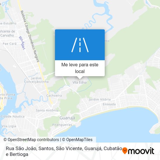 Rua São João mapa