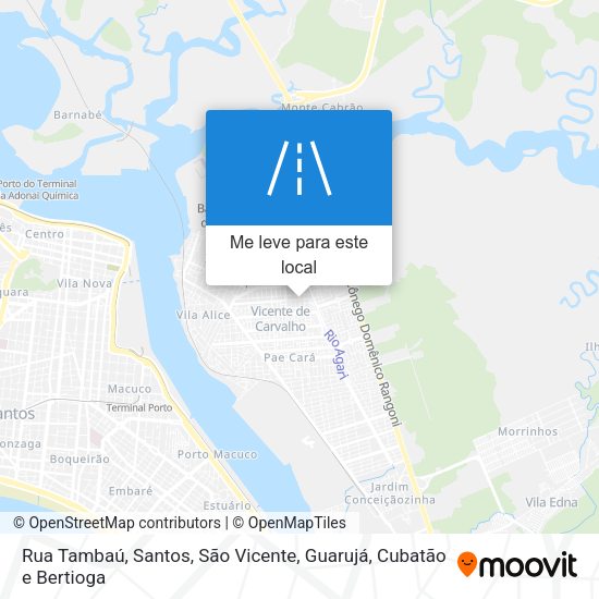 Rua Tambaú mapa