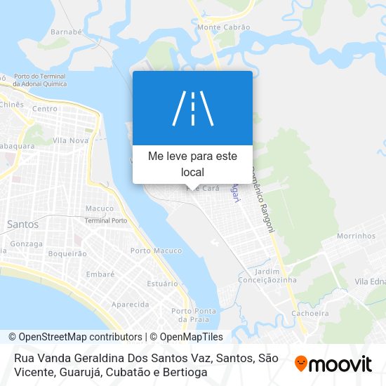 Rua Vanda Geraldina Dos Santos Vaz mapa