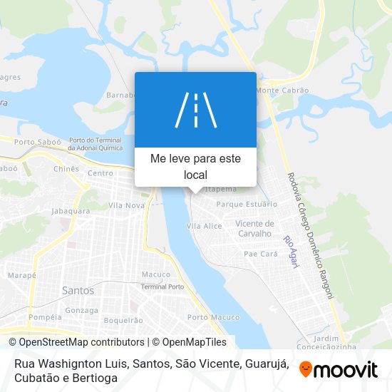 Rua Washignton Luis mapa