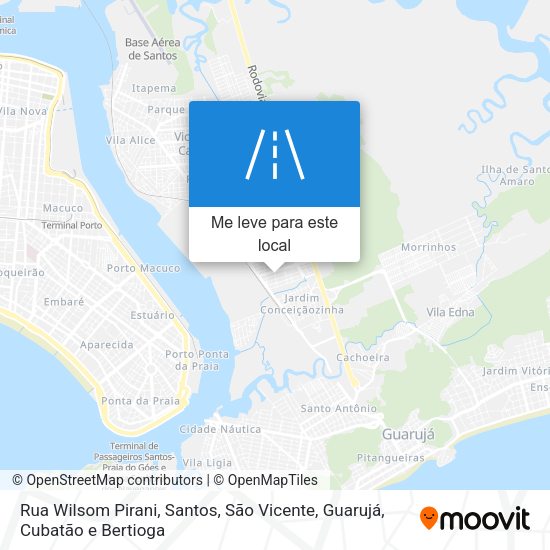 Rua Wilsom Pirani mapa