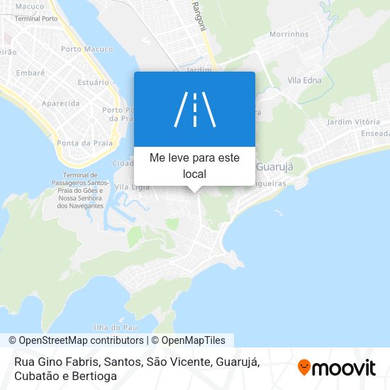 Rua Gino Fabris mapa