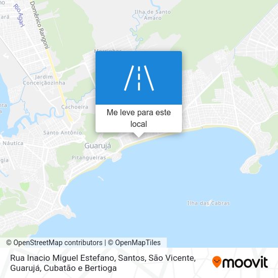 Rua Inacio Miguel Estefano mapa