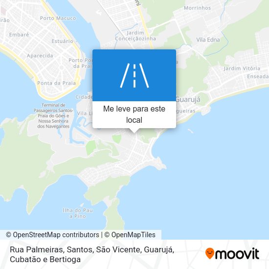 Rua Palmeiras mapa