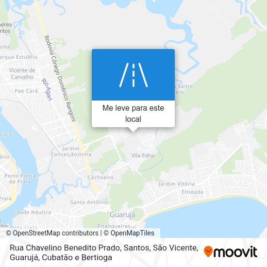 Rua Chavelino Benedito Prado mapa