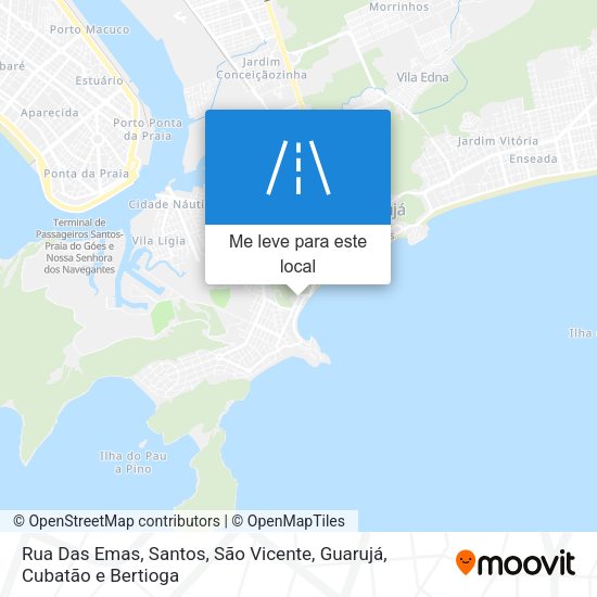 Rua Das Emas mapa