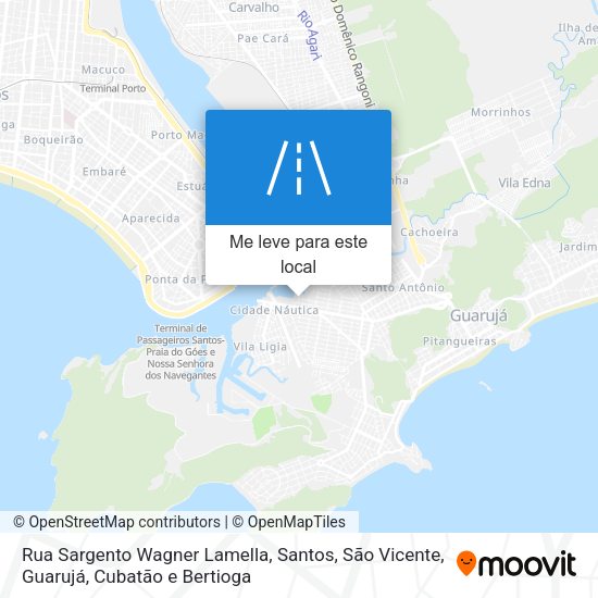 Rua Sargento Wagner Lamella mapa