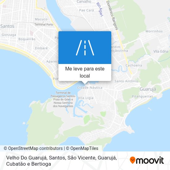 Velho Do Guarujá mapa