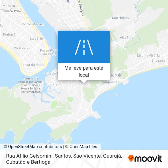 Rua Atílio Gelsomini mapa