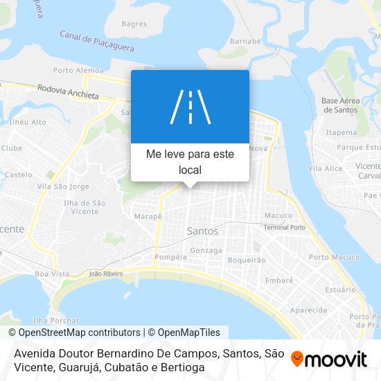 Avenida Doutor Bernardino De Campos mapa