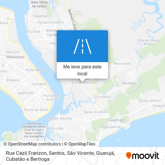 Rua Cazil Franzon mapa
