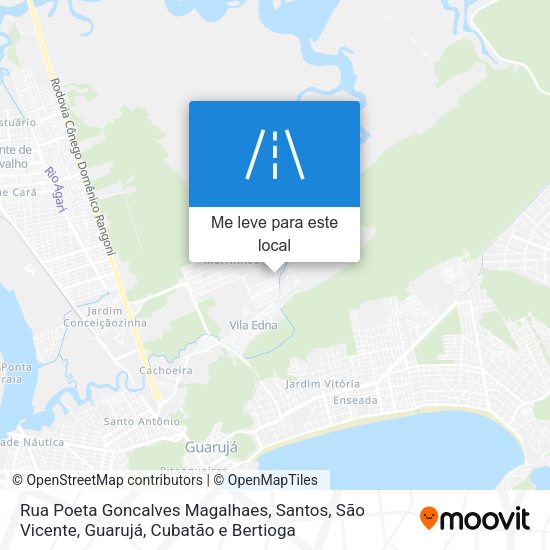 Rua Poeta Goncalves Magalhaes mapa